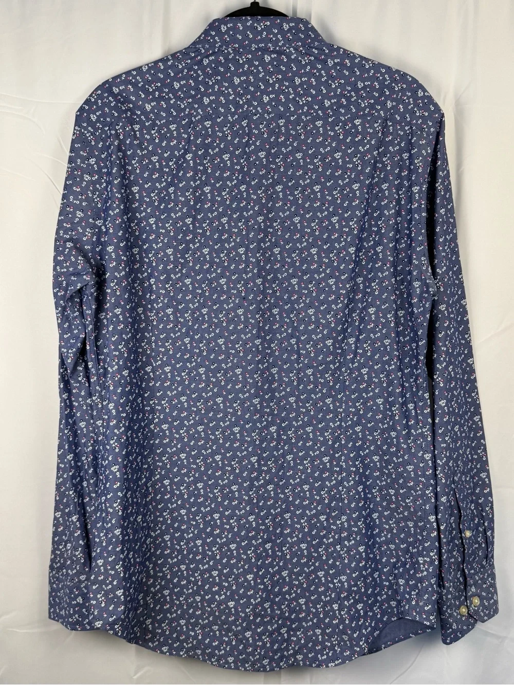 Banana Republic Non-Iron Slim Fit Floral Print Dress Shirt Medium 15-15.5